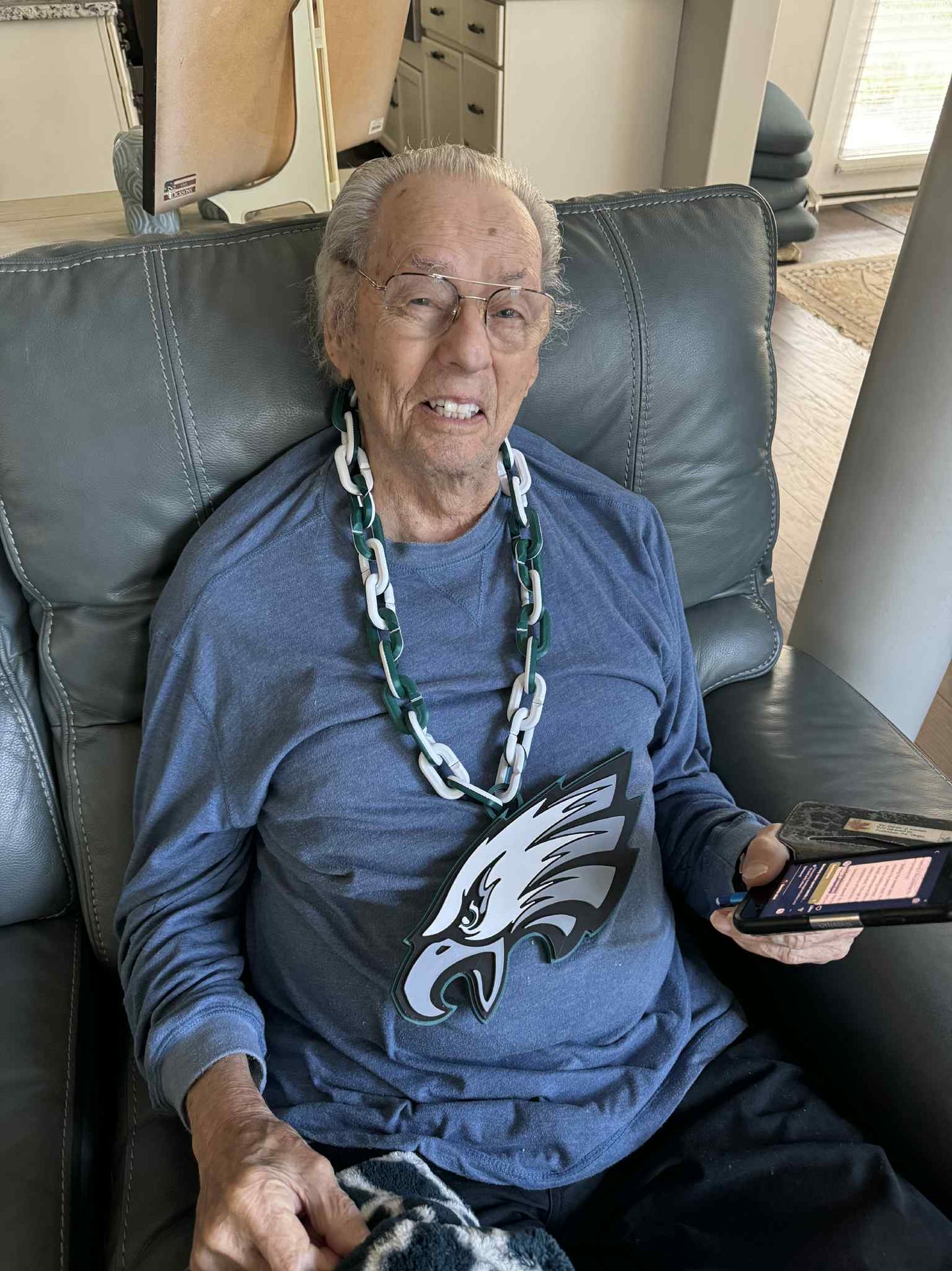 Oversized 3D Printed Sports Chain – Custom Team or Logo Necklace