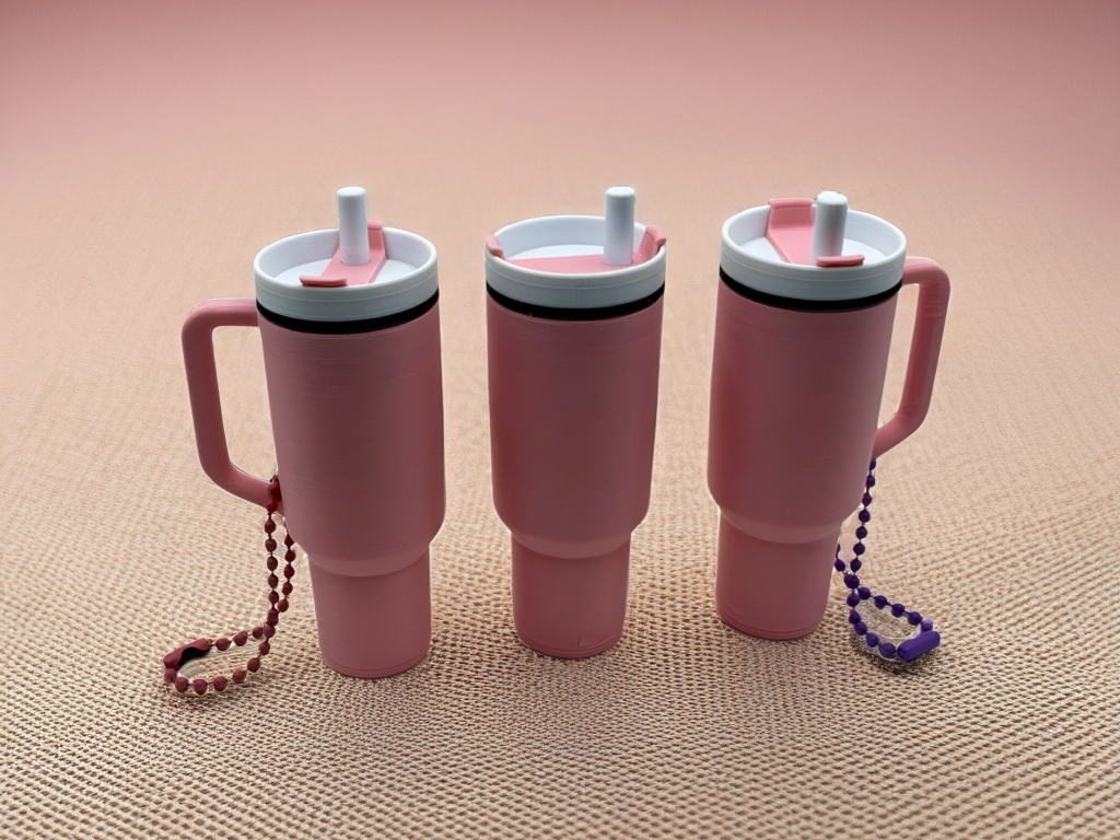 Mini Stanley-Inspired Keychain – 3D Printed with Removable Top &amp; Storage