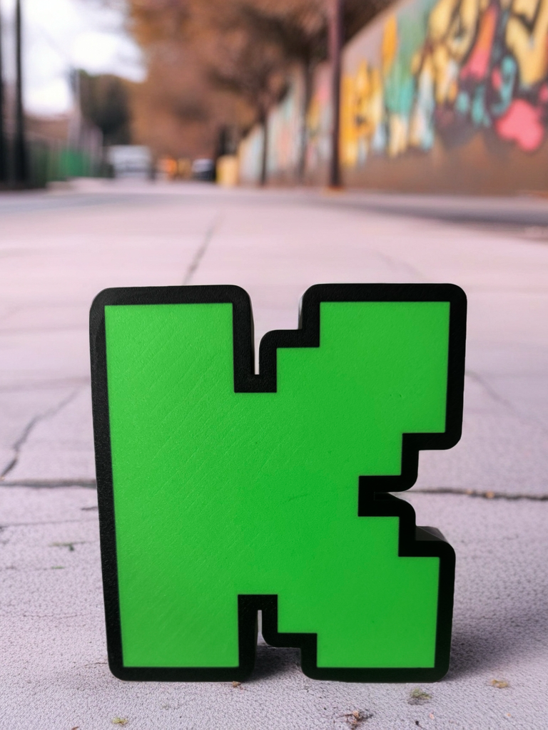 3D Kick “K” Logo Printed Light Box