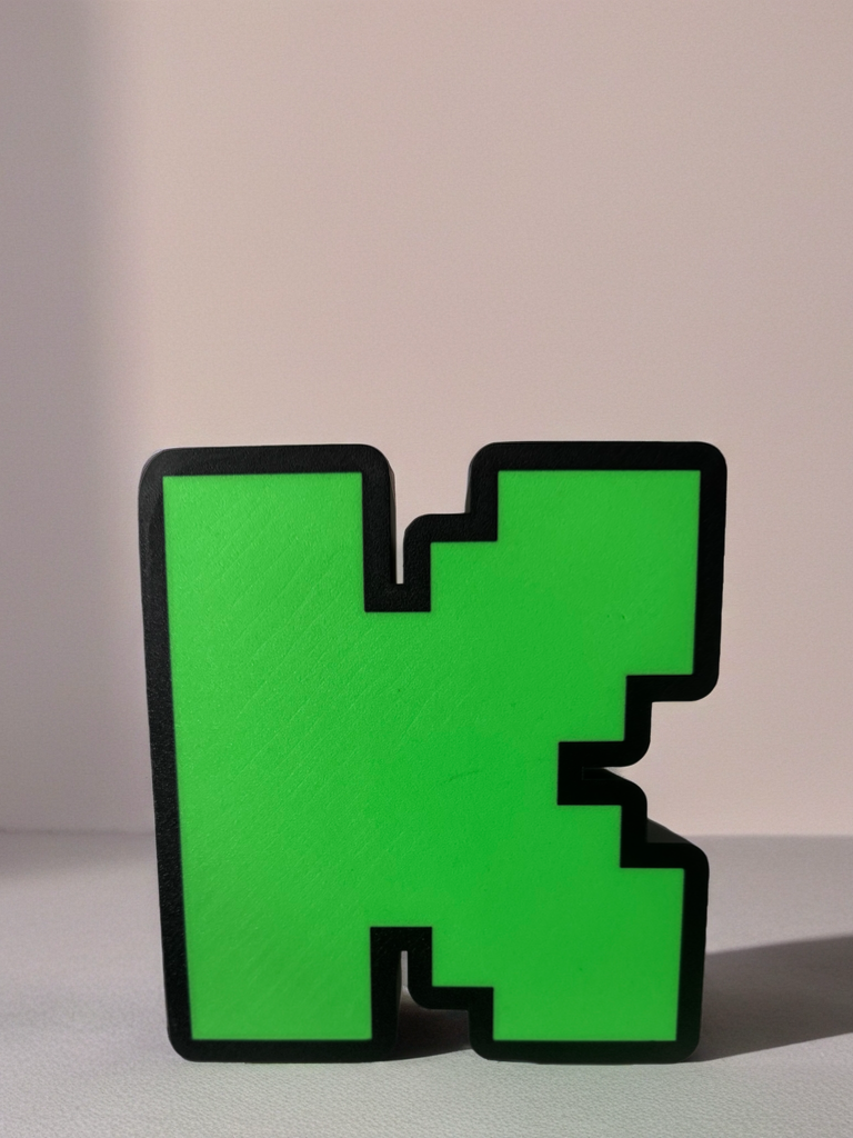 3D Kick “K” Logo Printed Light Box