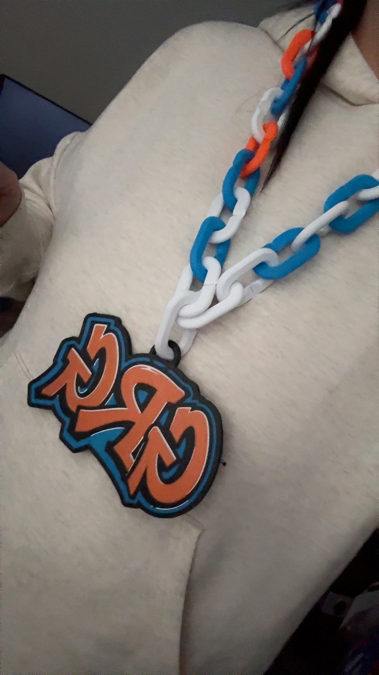 Personalized Gamer Oversized Chain – Custom Nameplate Necklace