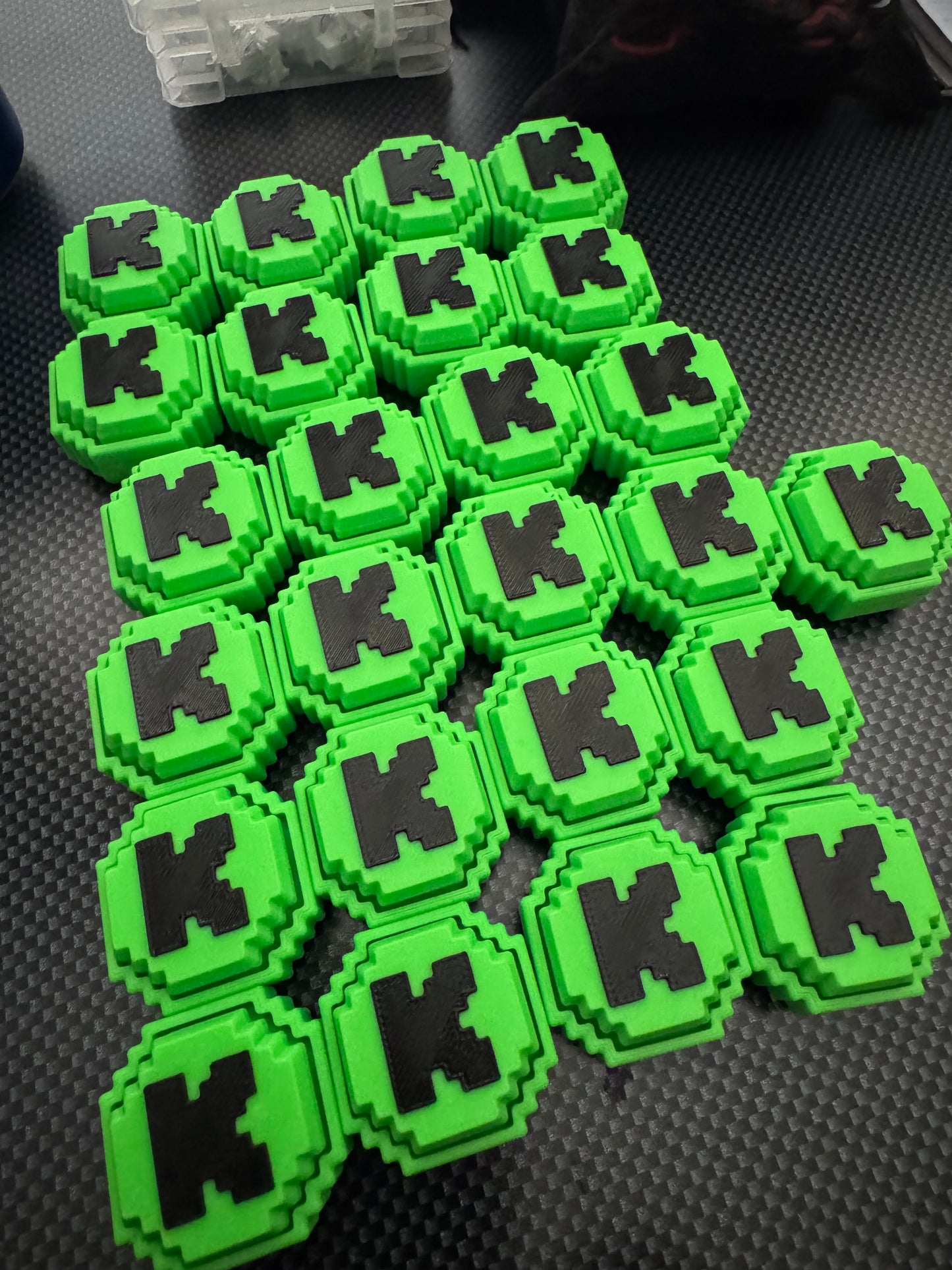 3D Printed Kick Logo Fidget Clicker – 3D Printed with Hand Wristlet