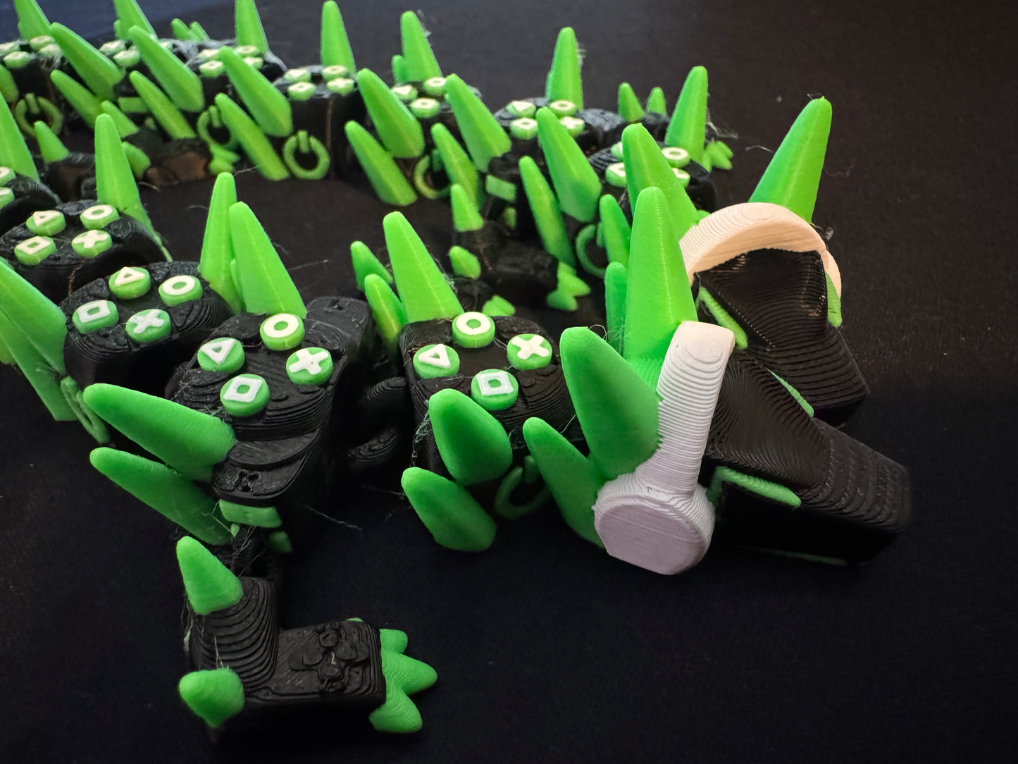 3D Printed Gamer Dragon – Custom Colors