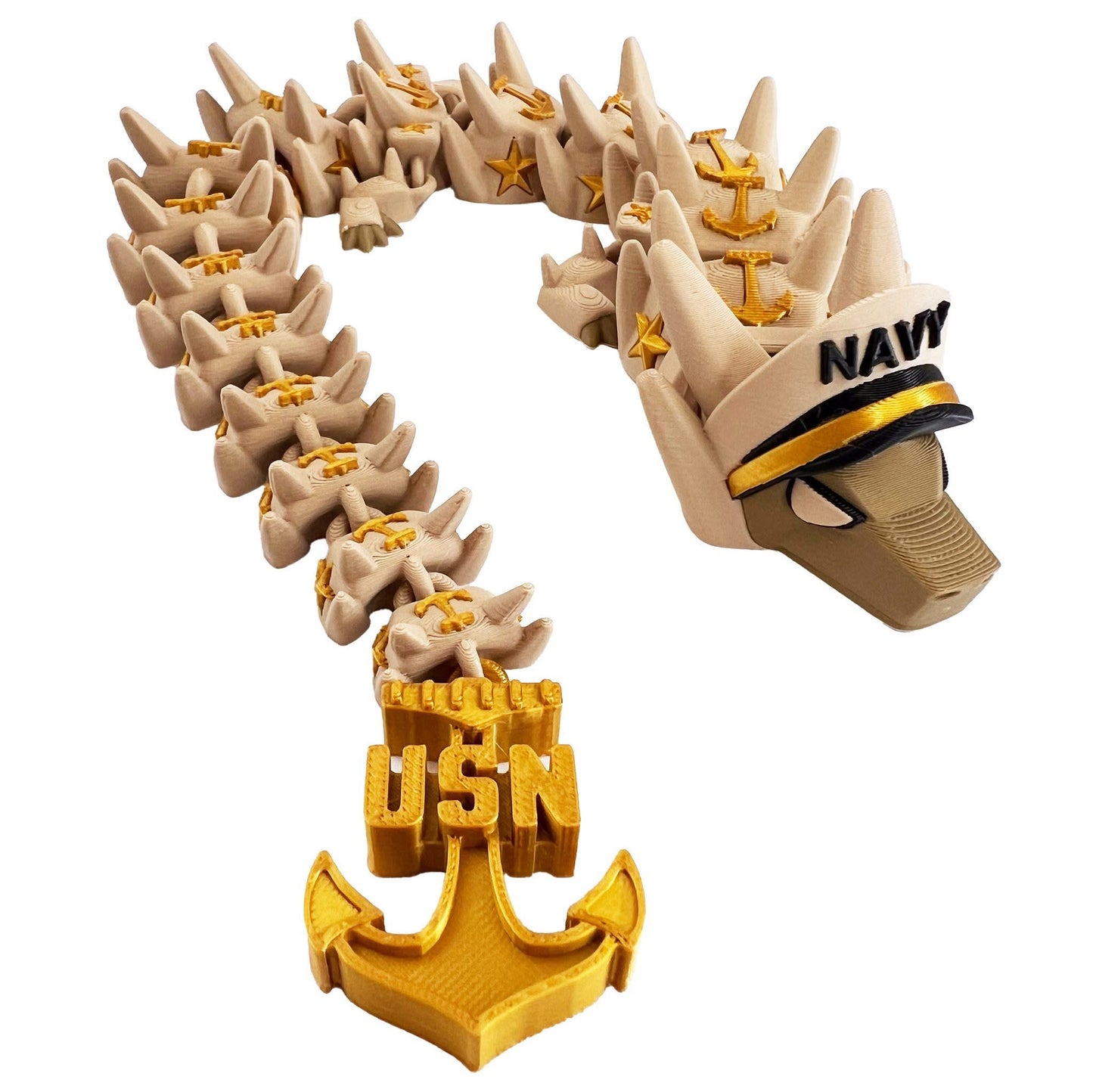 3D Printed Military Dragons – Army, Marines, Navy Editions