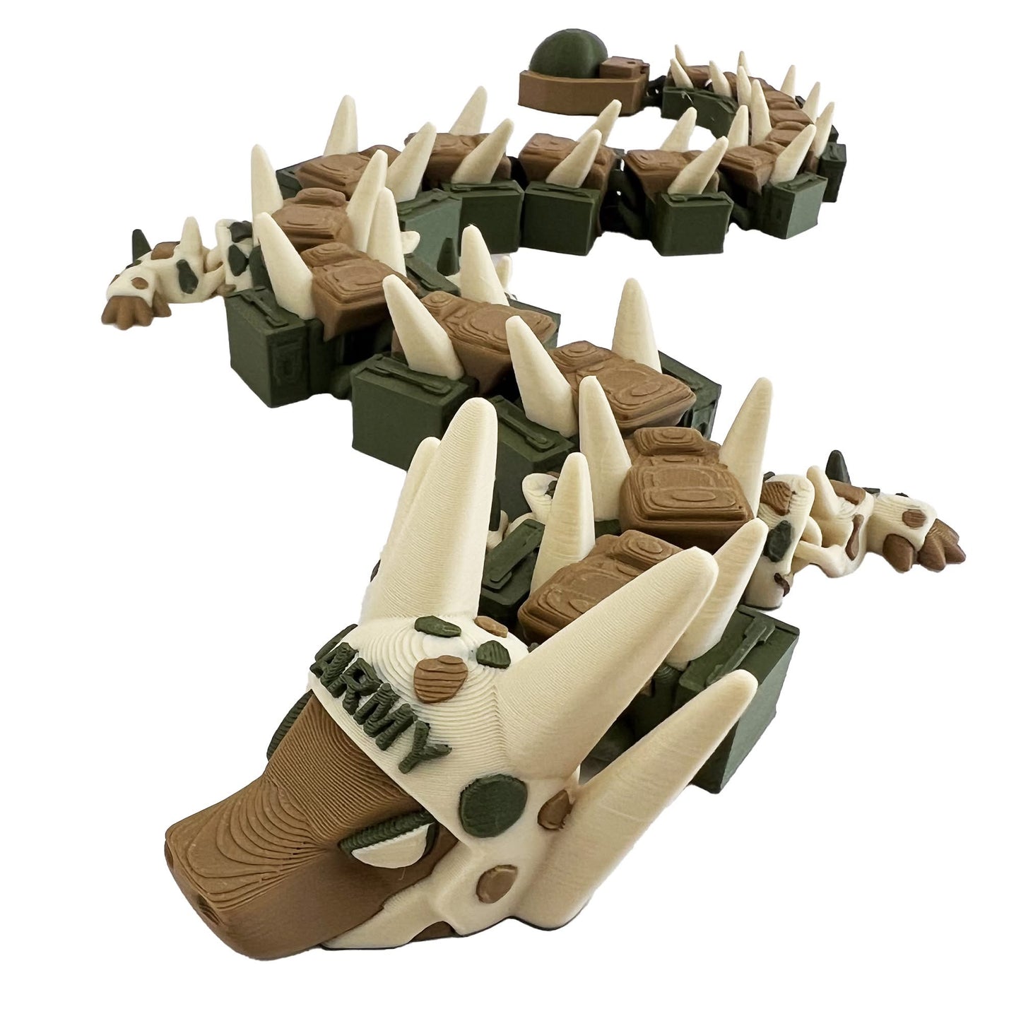 3D Printed Military Dragons – Army, Marines, Navy Editions