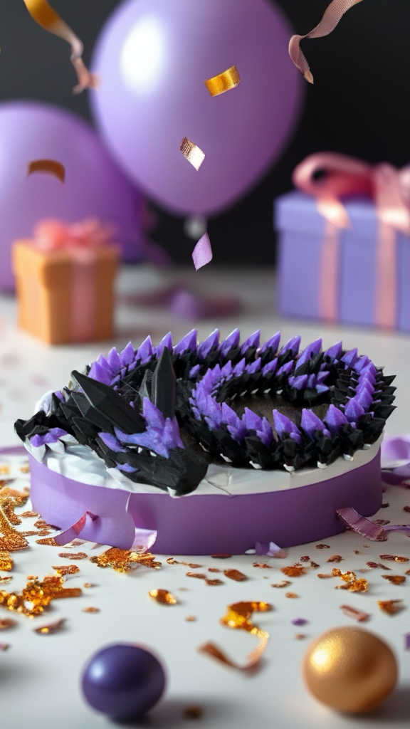 3D Printed Crystal Dragon – Pick Your 3 Favorite Colors to Match Your Gaming Setup!