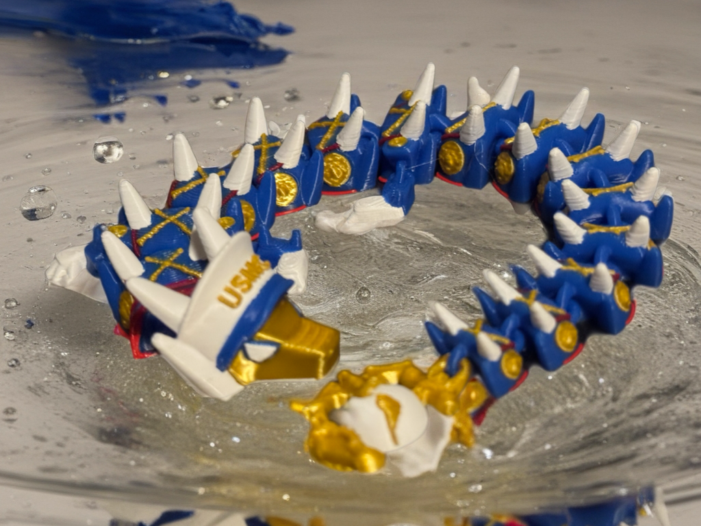 3D Printed Military Dragons – Army, Marines, Navy Editions