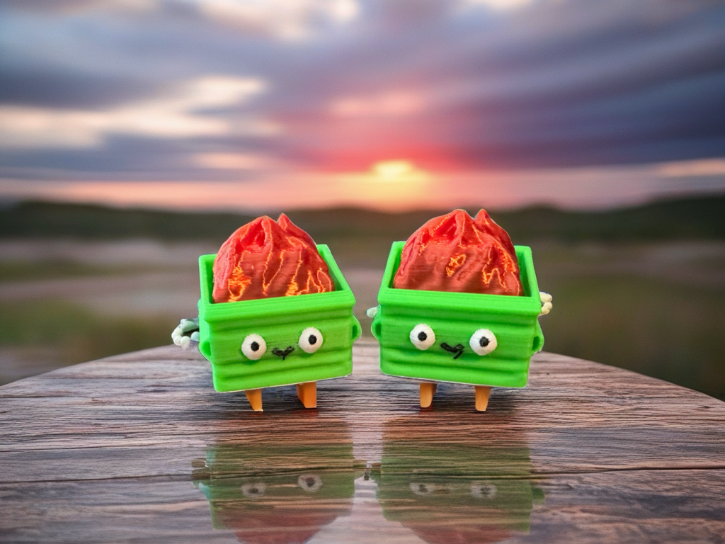 JanaBan Dumpster Fire Clicker Fidget Toy for Stress Relief