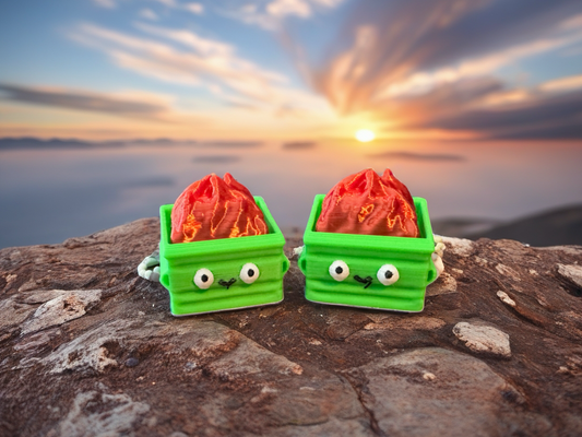 JanaBan Dumpster Fire Clicker Fidget Toy for Stress Relief